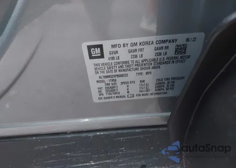 2023 Chevrolet Trailblazer Fwd Ls из США, поврежденный, VIN KL79MMS2XPB008233